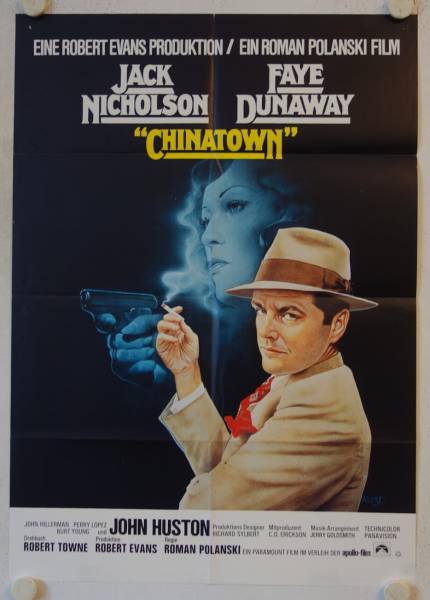 Chinatown originales deutsches Filmplakat (R80s)